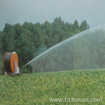 Mobile sprinklers hose reel irrigation system